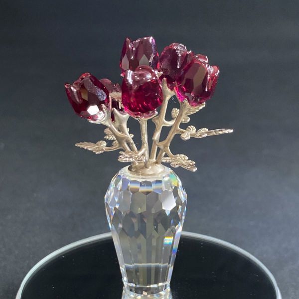 SWAROVSKI スワロフスキー 廃盤品 赤いバラ（Red Roses）627098