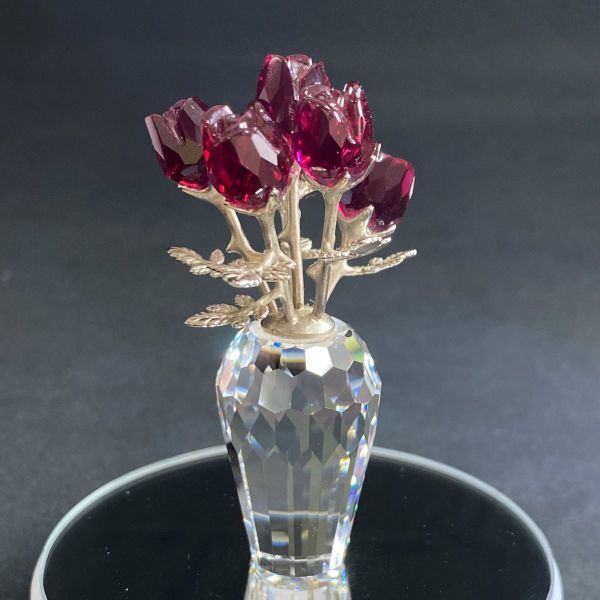 SWAROVSKI スワロフスキー 廃盤品 赤いバラ（Red Roses）627098