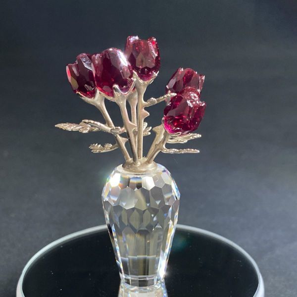 SWAROVSKI スワロフスキー 廃盤品 赤いバラ（Red Roses）627098