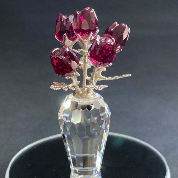 SWAROVSKI スワロフスキー 廃盤品 赤いバラ（Red Roses）627098