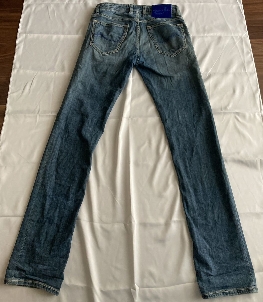 JACOB PW622 COHEN 美品ヤコブコーエン ロゴ刺繍 ボタンフライ 美品／JACOB COHEN／ヤコブコーエン／PW622 デニムパンツ／29インチ 28 30 ブルー系 デンハム好きにおすすめ