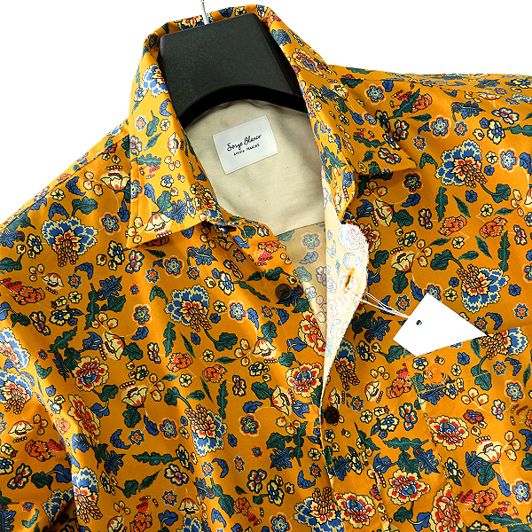 新品 2.5万 セルジュブランコ イタリア ALBINI 花柄 プリント 長袖 