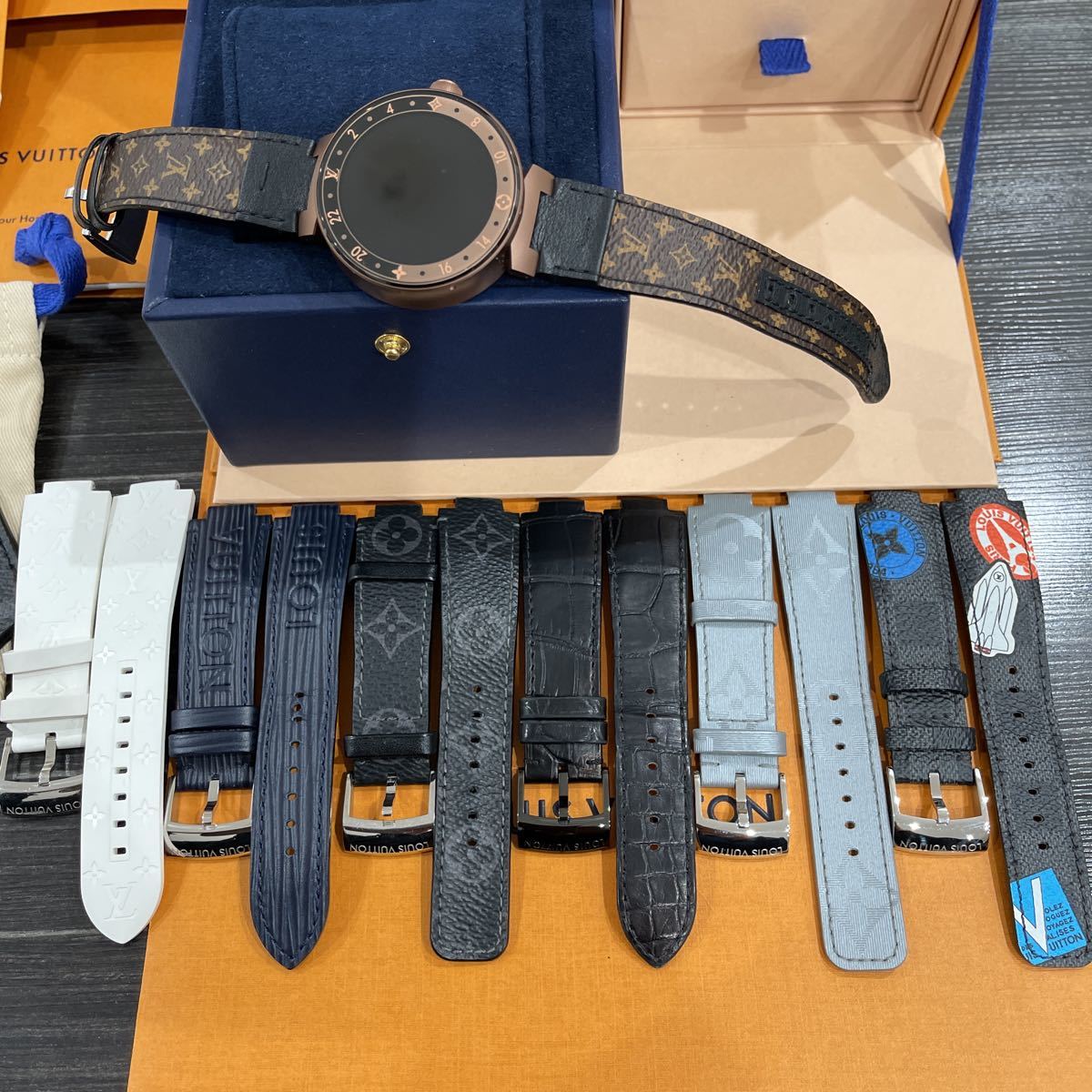新品同様 選べるベルト LOUIS VUITTON ルイヴィトン タンブール 