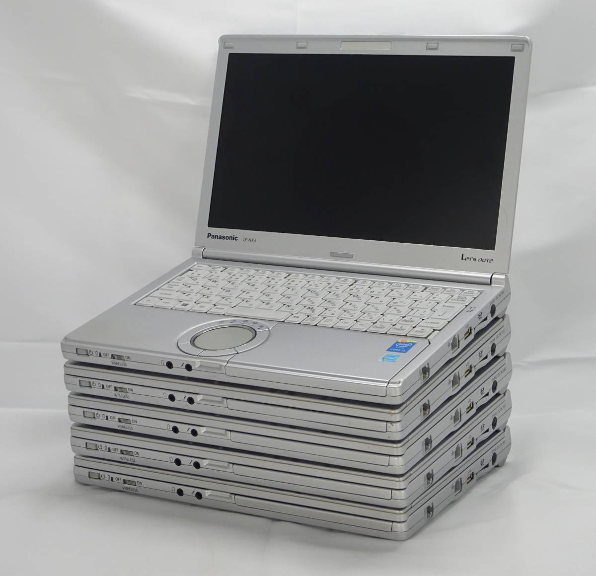 【ジャンク品 / 部品取り用】　ノートパソコン　Panasonic　Let's note NX3 CF-NX3RDJCS　Core i3 4010U / 4GB　HDD無し　5台セット　@Y72