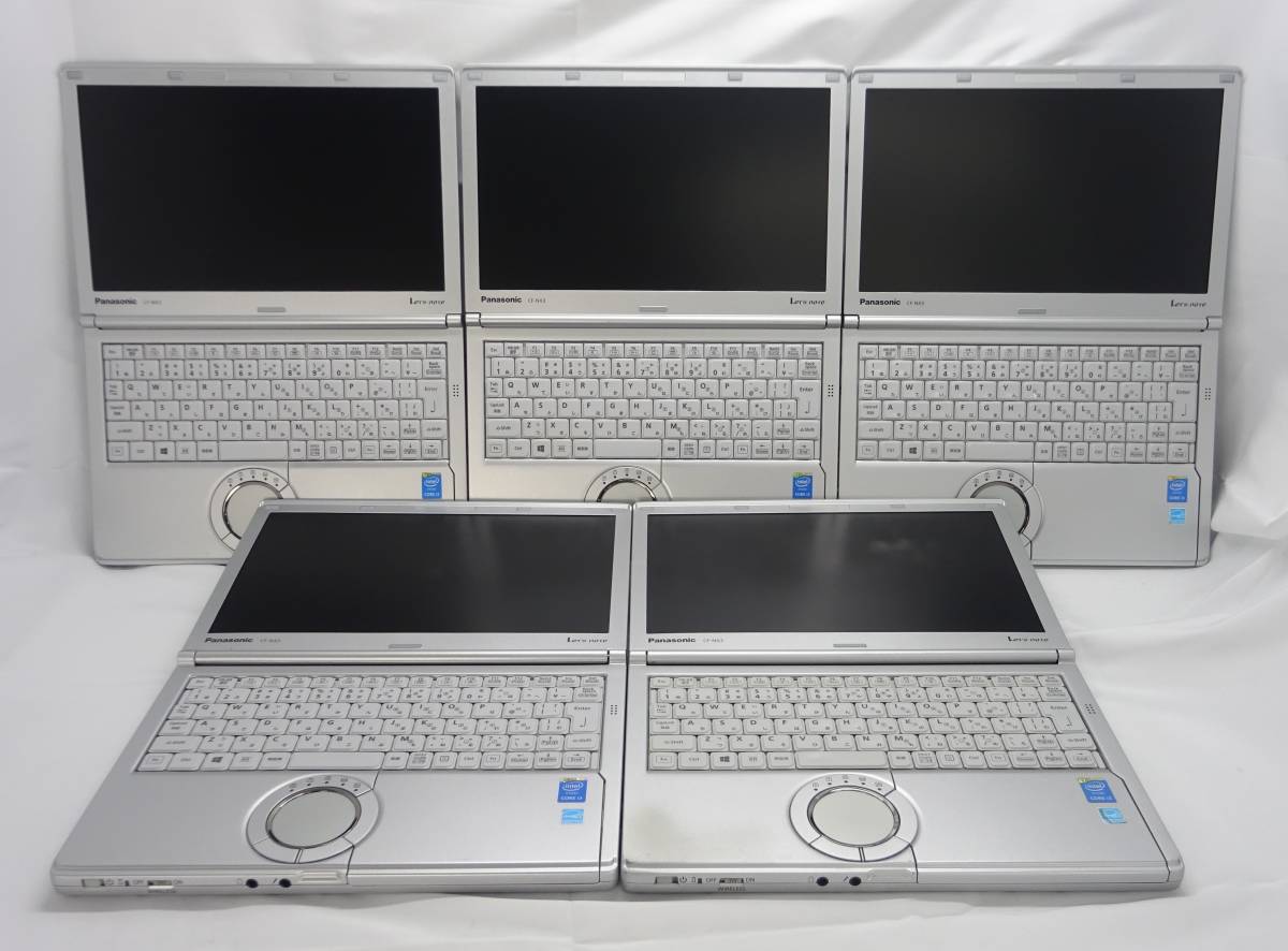 【ジャンク品 / 部品取り用】　ノートパソコン　Panasonic　Let's note NX3 CF-NX3RDJCS　Core i3 4010U / 4GB　HDD無し　5台セット　@Y72