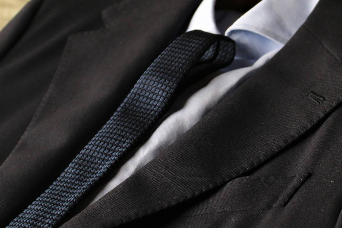 【人気セール，品質保証】 TIE YOUR TIE セッテピエゲ 7回折り グレナディン ガルザ グレイッシュネイビー 定価41 800円(ネクタイ一般)｜売買されたオークション情報、yahooの商品情報をアーカイブ公開 - オークファン ネクタイ一般