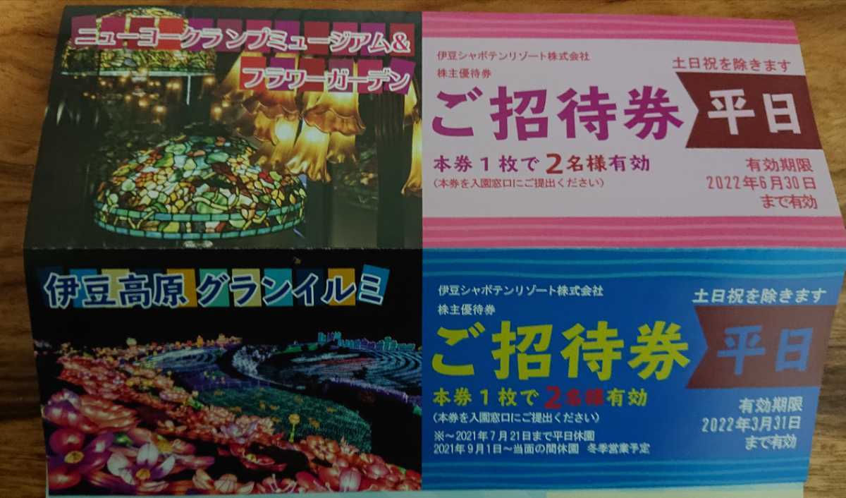 伊豆シャボテン動物公園 平日2名様 恐かっ 招待券