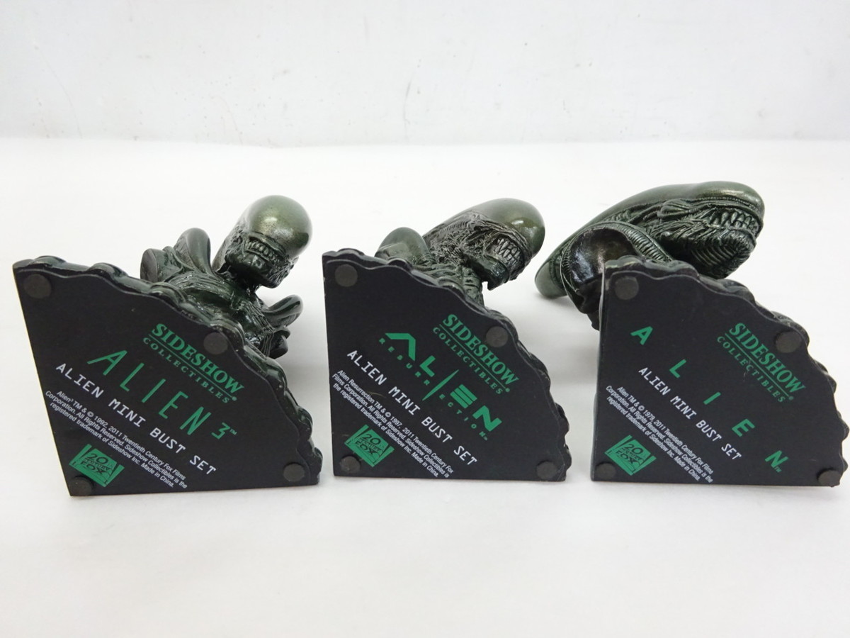 K-5392 ALIEN MINI BUST SET エイリアン 1 3 4 胸像3体セット 高さ13.5 