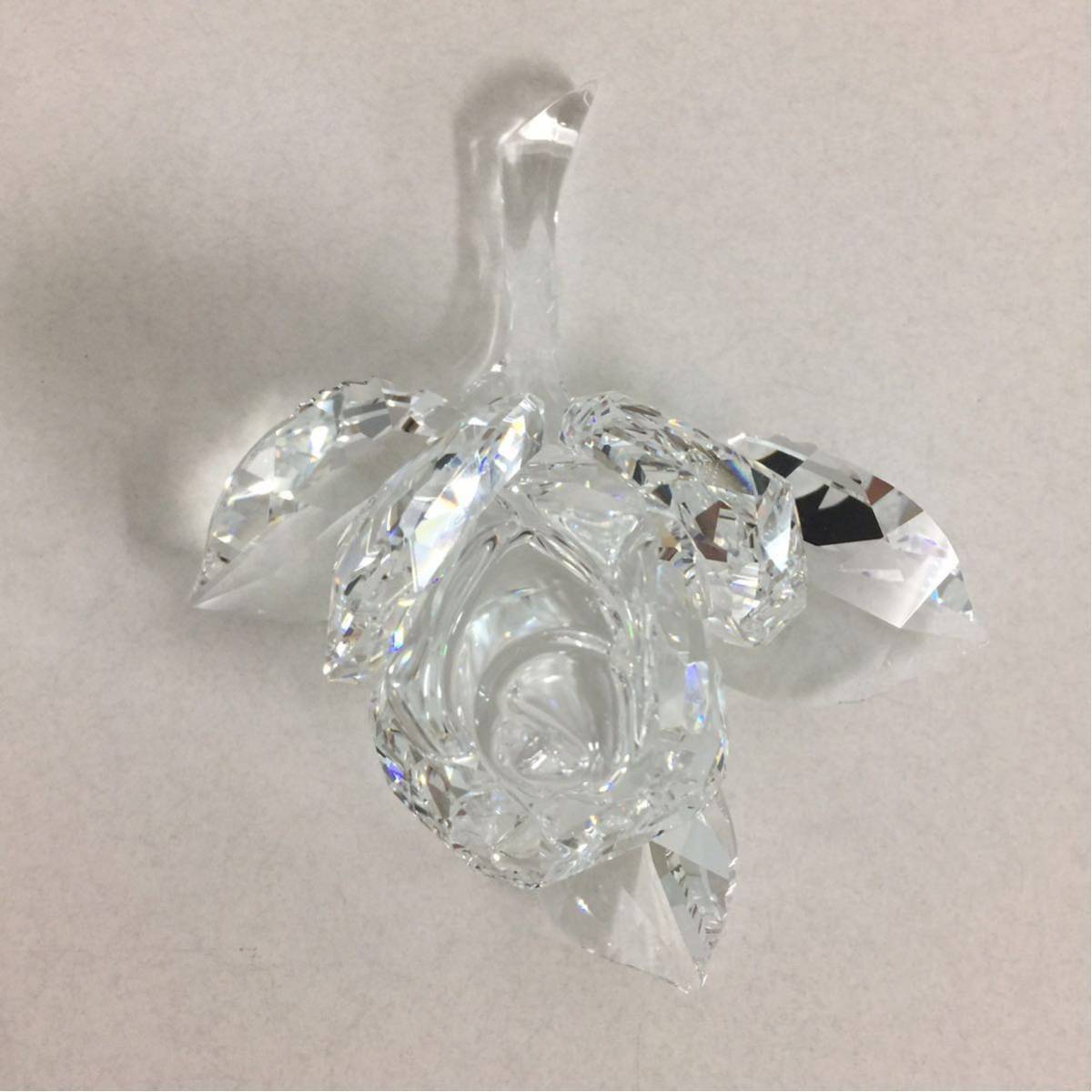 311 美品 SWAROVSKI スワロフスキー 薔薇 置物 フィギュリン 