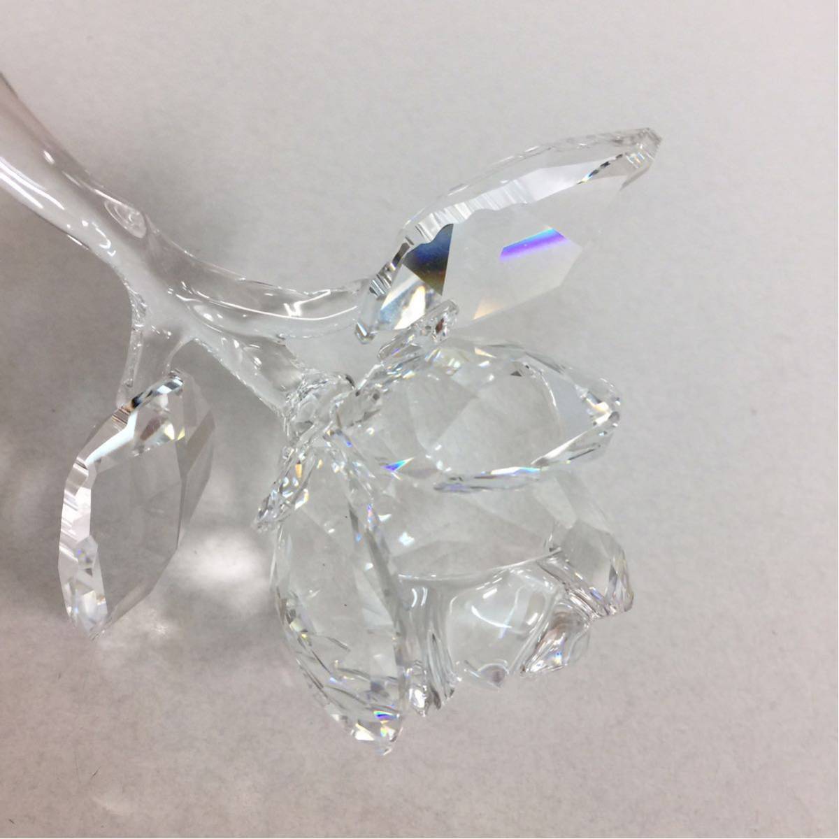 311 美品 SWAROVSKI スワロフスキー 薔薇 置物 フィギュリン 