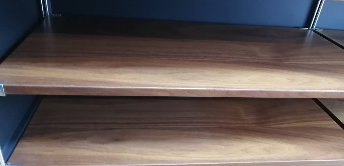 MUJI 無印良品 ステンレスユニットシェルフ （ウォールナット/USED/TV