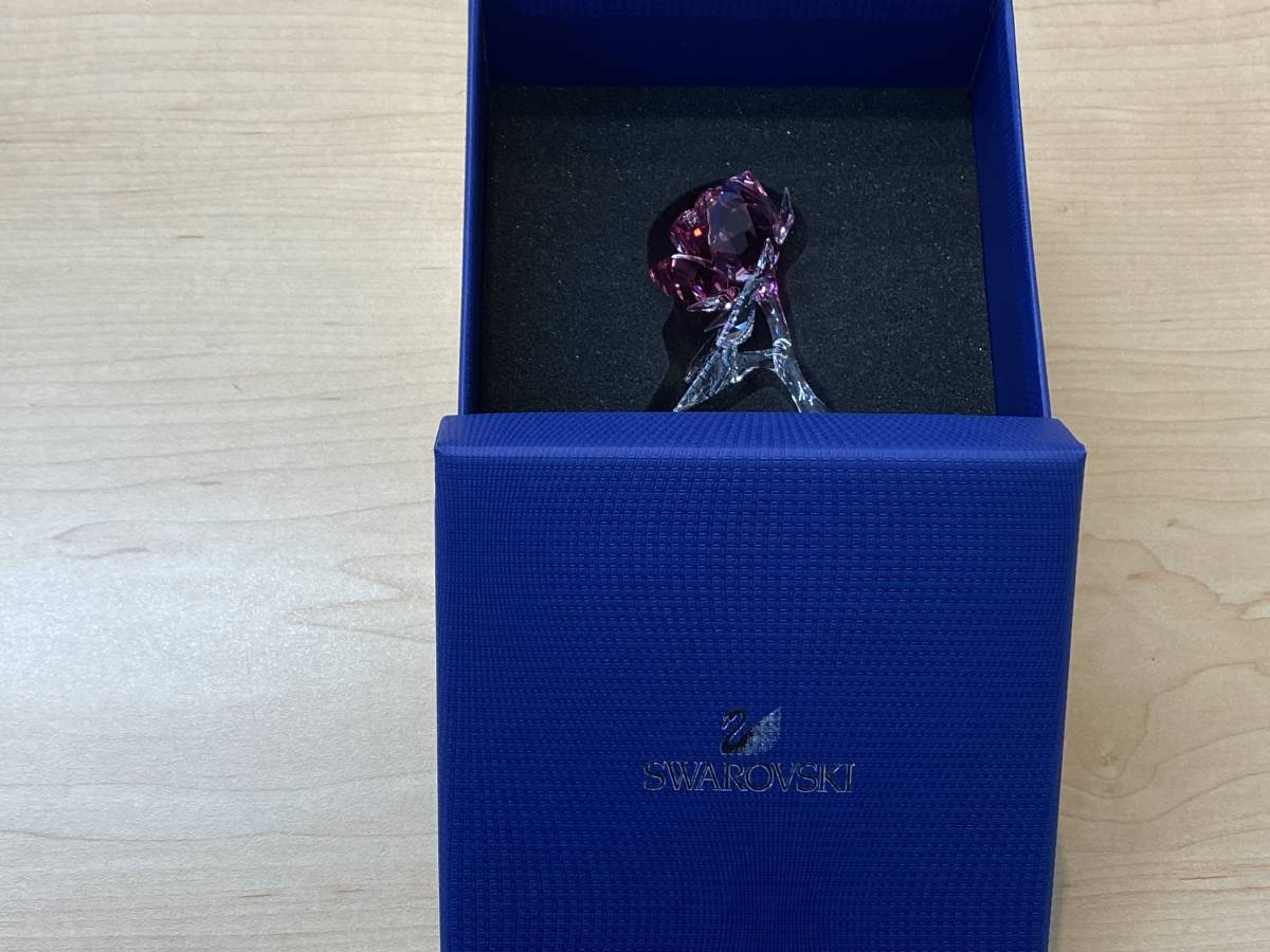 ☆SWAROVSKI スワロフスキー クリスタルガラス 薔薇 バラ フィギュリン