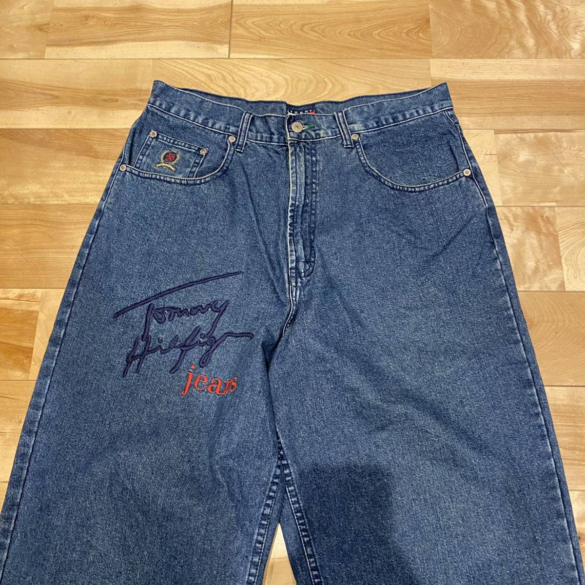☆90s/OLD/TOMMY HILFIGER/トミー/トミージーンズ/フラッグ/バギー 