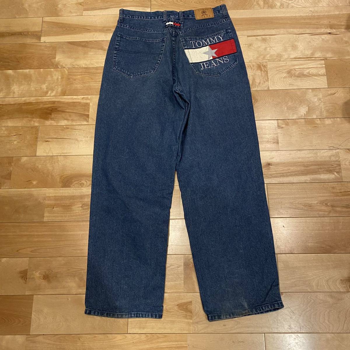 ☆90s/OLD/TOMMY HILFIGER/トミー/トミージーンズ/フラッグ/バギー 