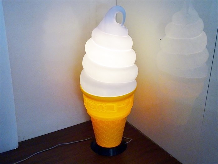山口)日世 ニッセイ 電光看板 ソフトクリーム看板 据置型 W36×D36