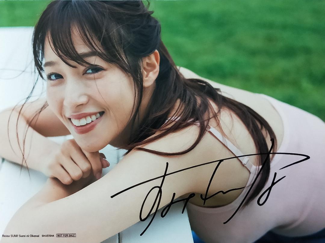 鷲見玲奈 写真集【すみにおけない】イベント限定特典 直筆サイン入り2L