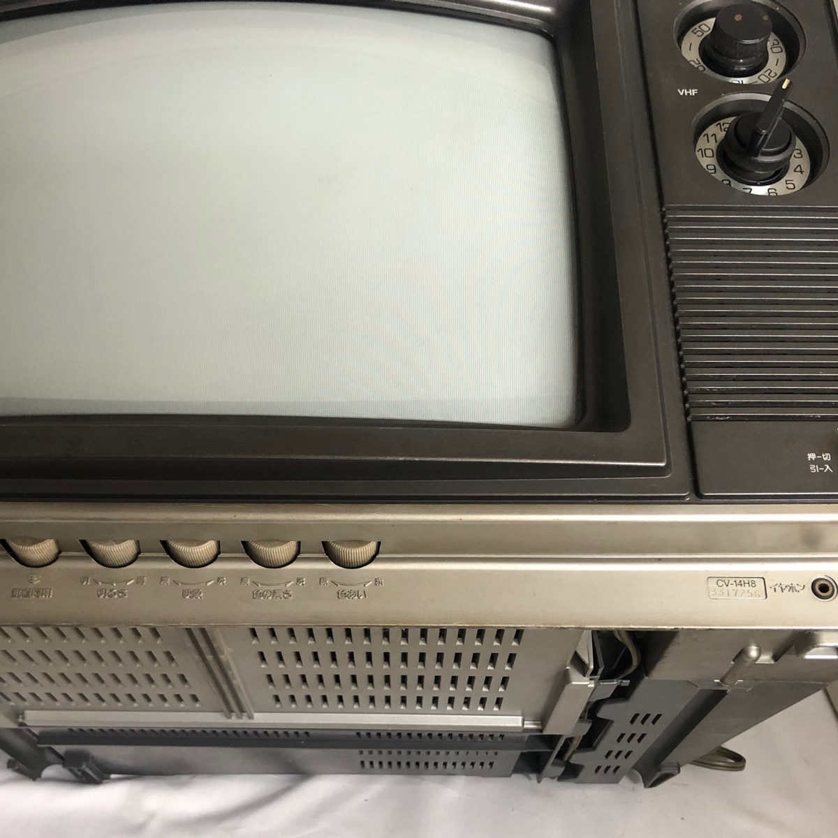 □昭和レトロなダイヤル式□ブラウン管 カラーテレビ□NEC14インチ CV