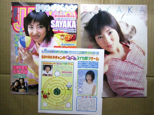 切り抜き】神田 沙也加(SAYAKA) 2001年デビュー当時 ヤングジャンプ