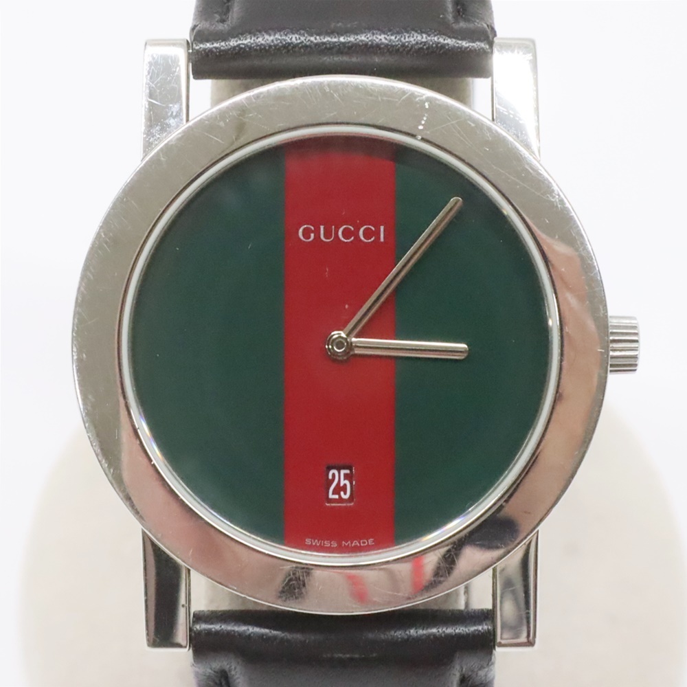 GUCCI グッチ シェリーライン文字盤 腕時計 5200M 電池交換済 動品