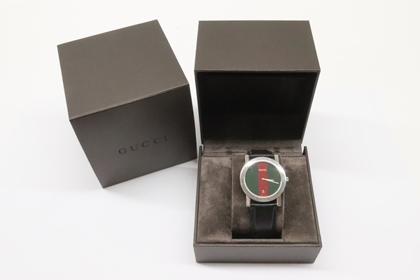 GUCCI グッチ シェリーライン文字盤 腕時計 5200M 電池交換済 動品