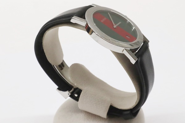 GUCCI グッチ シェリーライン文字盤 腕時計 5200M 電池交換済 動品