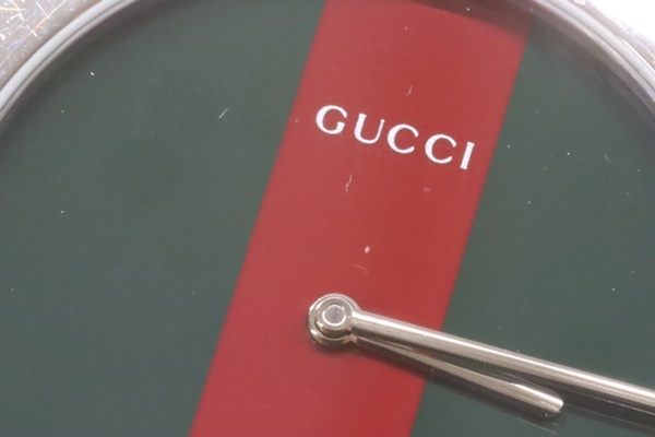 GUCCI グッチ シェリーライン文字盤 腕時計 5200M 電池交換済 動品