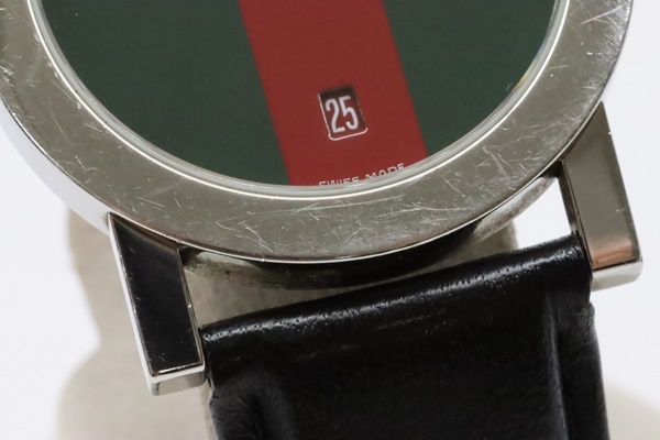 GUCCI グッチ シェリーライン文字盤 腕時計 5200M 電池交換済 動品
