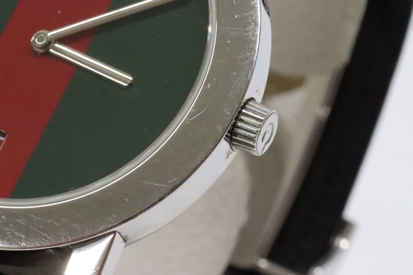GUCCI グッチ シェリーライン文字盤 腕時計 5200M 電池交換済 動品