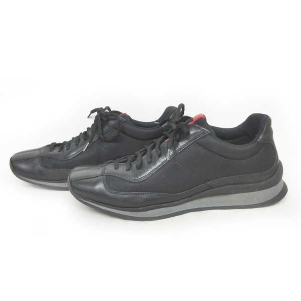 プラダスポーツ PRADA SPORT E0728 スニーカー ナイロン 切替 レザー 