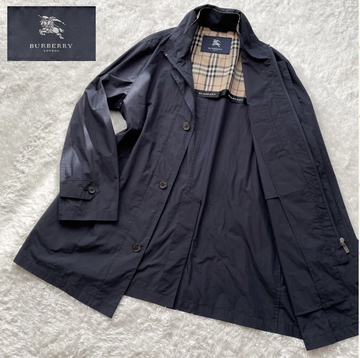 美品 バーバリーロンドンノバチェックM-65ジャケットメンズL人気モデル 極美品 BURBERRY LONDON バーバリーロンドン ノバチェック ステン