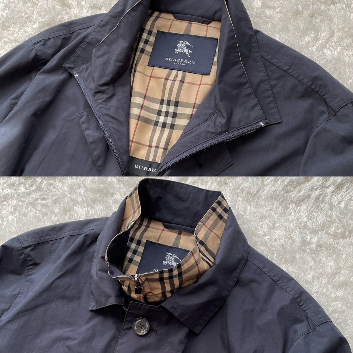 極美品 BURBERRY LONDON バーバリーロンドン ノバチェック ステン