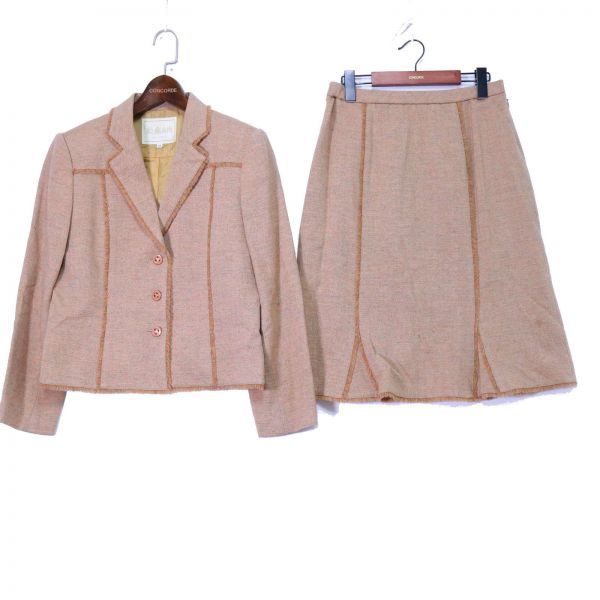 絵麻亥由 エマイユ 秋冬 カシミヤ混☆ ウール セットアップ スカート  