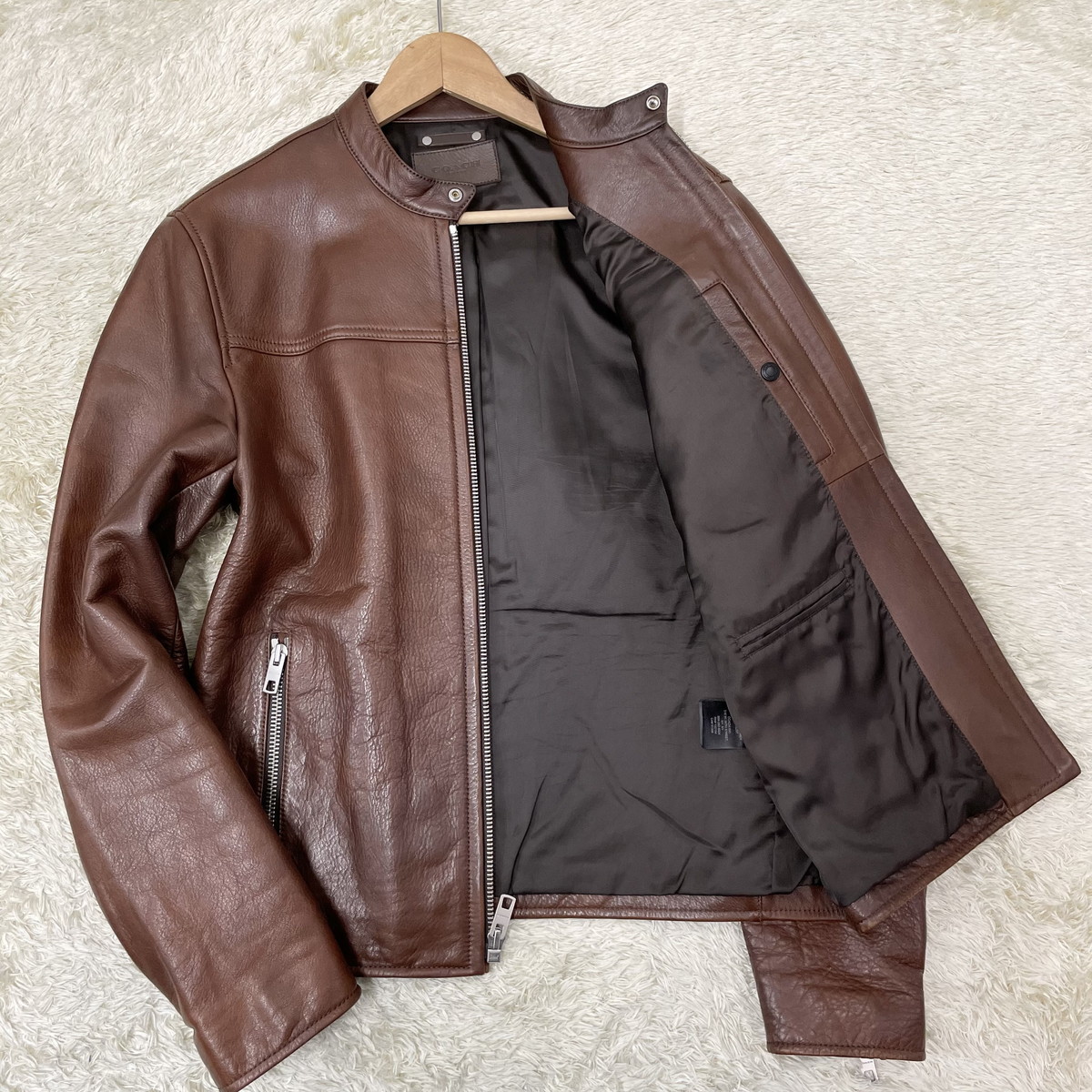 新作登場，HOT 【COACH】上品な重厚感◎しっかり目の着心地 カウスキン 