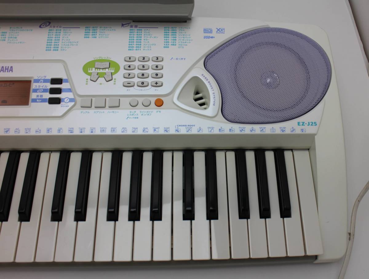 YAMAHA ヤマハ EZ-J25 エレクトロニック キーボード 電子 ピアノ 61 