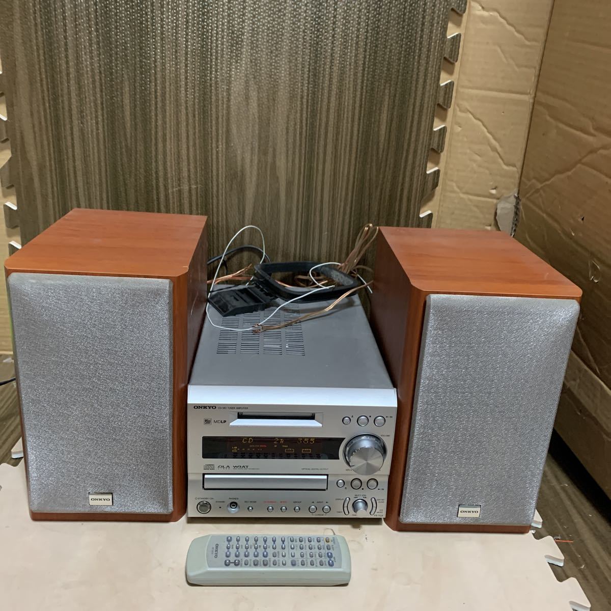 あ-1846）ONKYO FR-7GX オンキョー ミニコンポ スピーカーD-S7GX