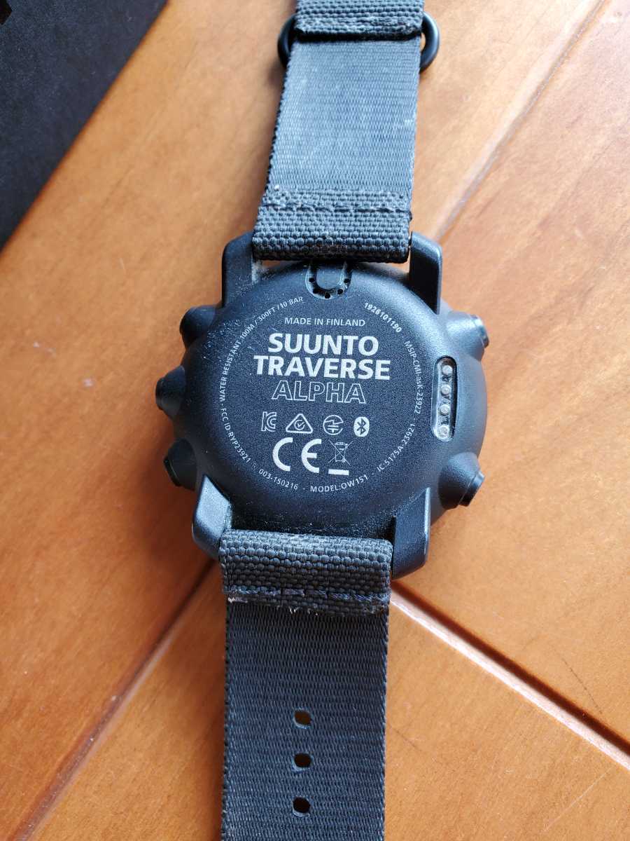 スント SUUNTO トラバースアルファ TRAVERSE ALPHA 黒 ブラック 