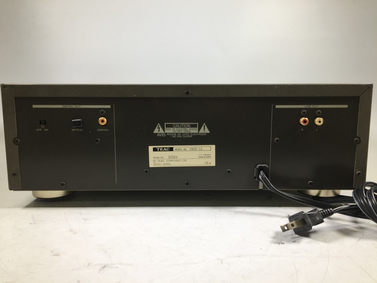 ♪△【TEAC ティアック】コンパクトディスクプレーヤー VRDS-10 1229 5
