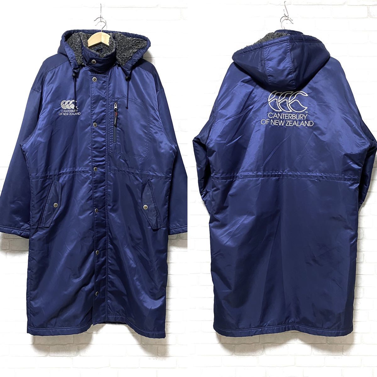 CANTERBURY カンタベリー ナイロン ベンチコート 裏ボア 裏フリース