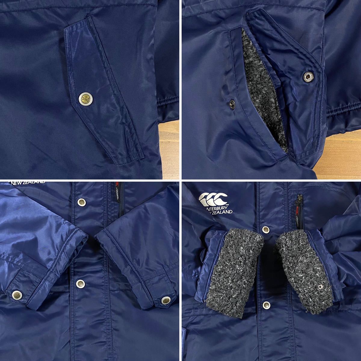 CANTERBURY カンタベリー ナイロン ベンチコート 裏ボア 裏フリース