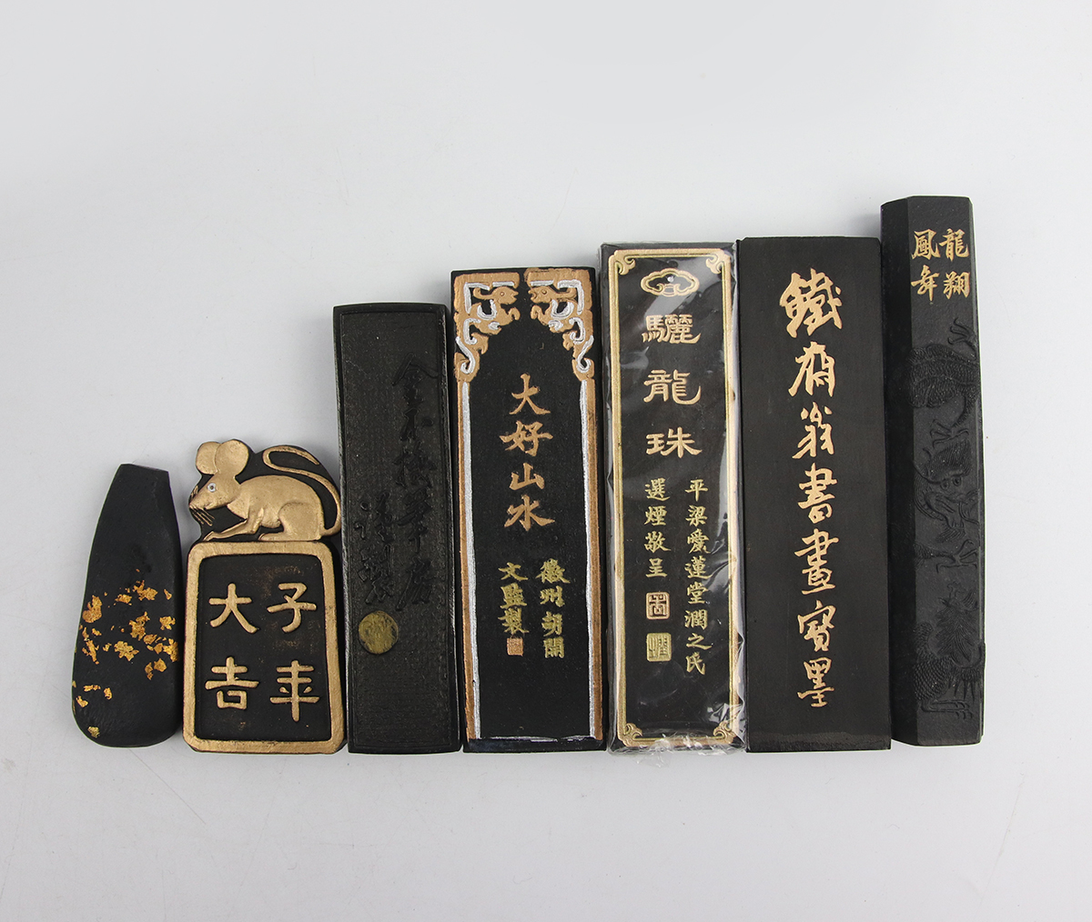 0006 唐墨 鐡斎翁書画寶墨 大好山水 〇龍珠 など 上海墨廠出品