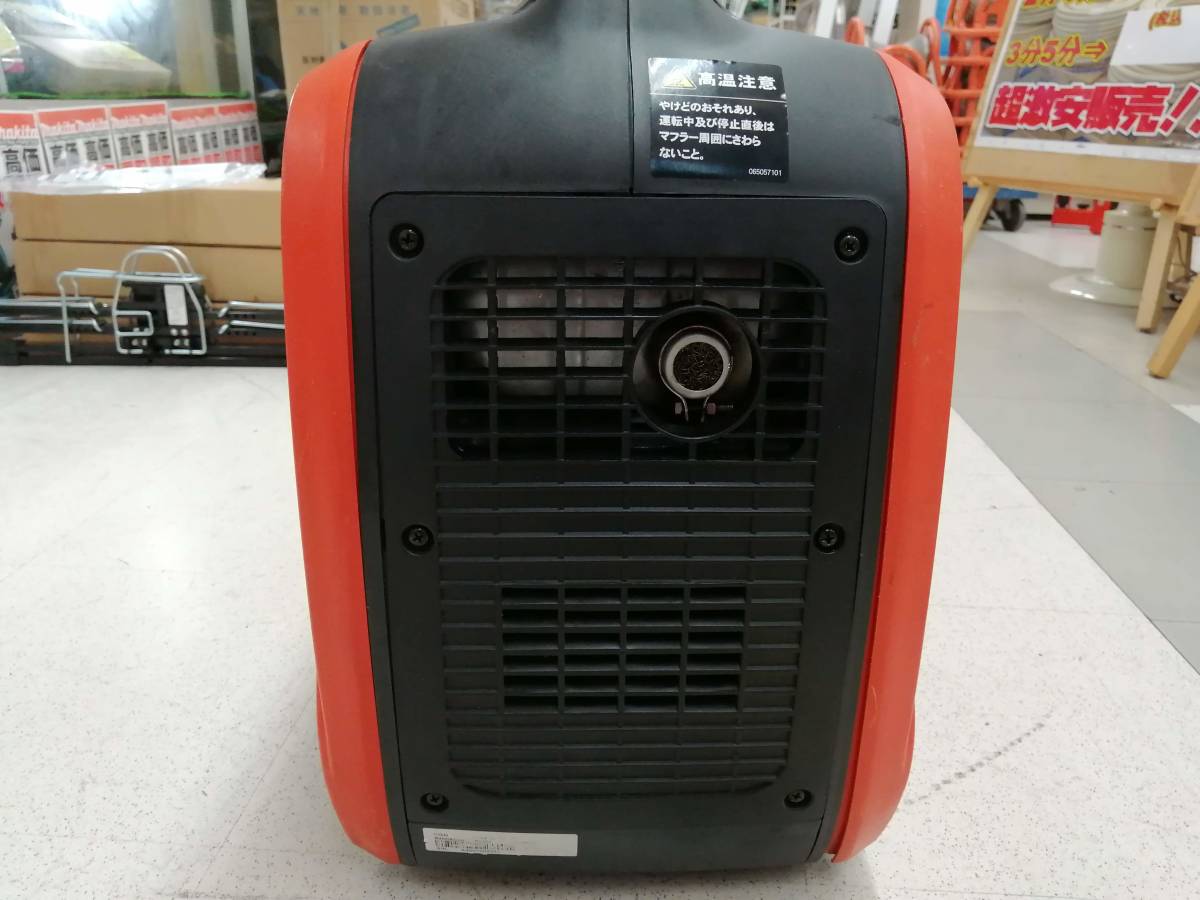 中古美品 工進 KOSHIN インバーター 正弦波 発電機 1.6kVA タンク容量 