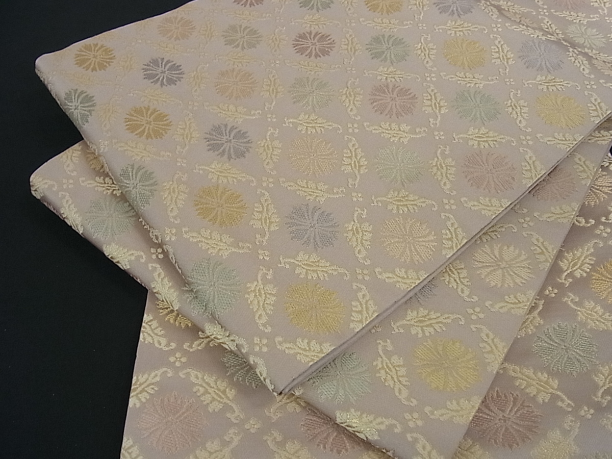 人気セール，新品 花美人着物 西陣織 陰山織物謹製 箔屋清兵衛 九寸開き名古屋帯 唐織 吉祥文様 逸品 eee4614(仕立て上がり)｜売買されたオークション情報、yahooの商品情報をアーカイブ公開 - オークファン 仕立て上がり