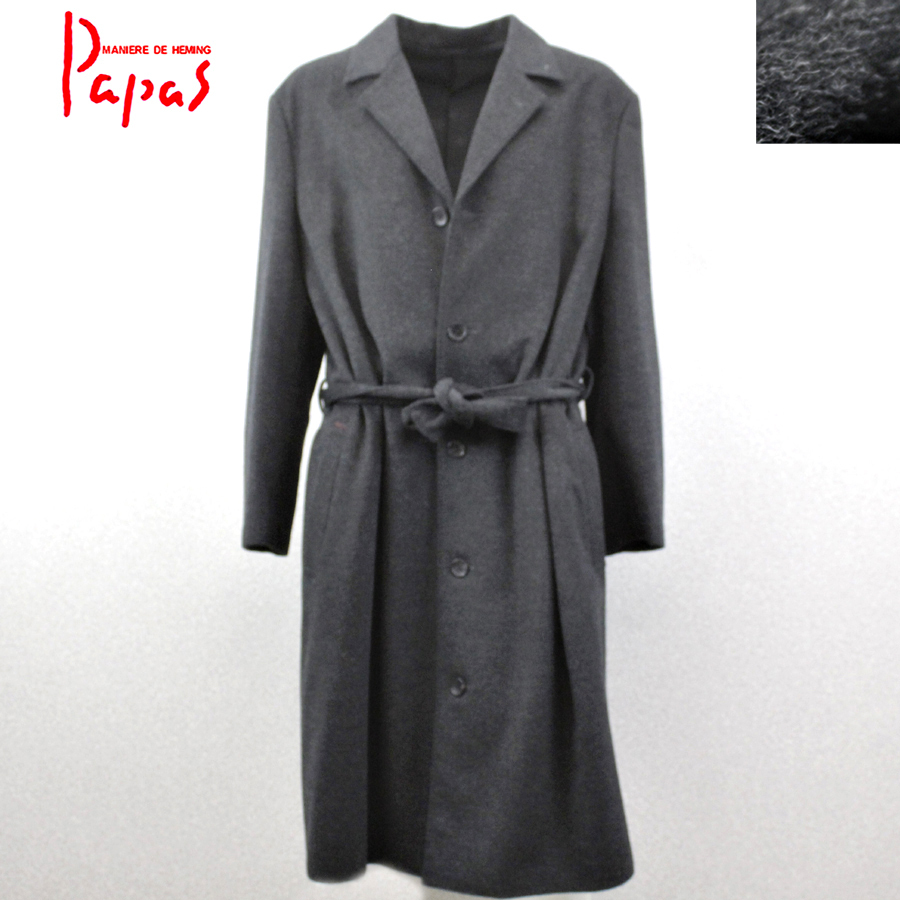 相場価格￥198，000- 美品 日本製 Papas パパス 最高級 カシミヤウール