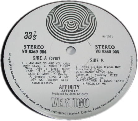 Affinity - 0 Yahoo!オークション LIMITED VINYL⁄AFFINITY (JAZZ⁄PROG