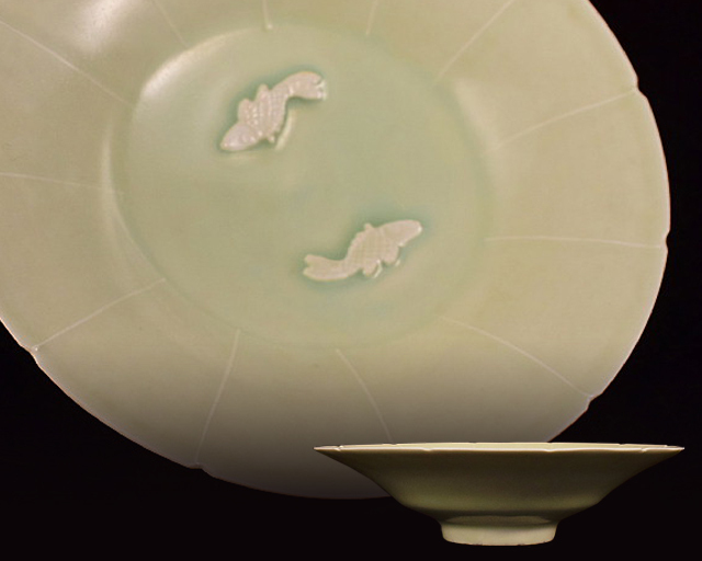 工芸品 青磁 大皿 時代物 明時代 古美術 時代旧蔵