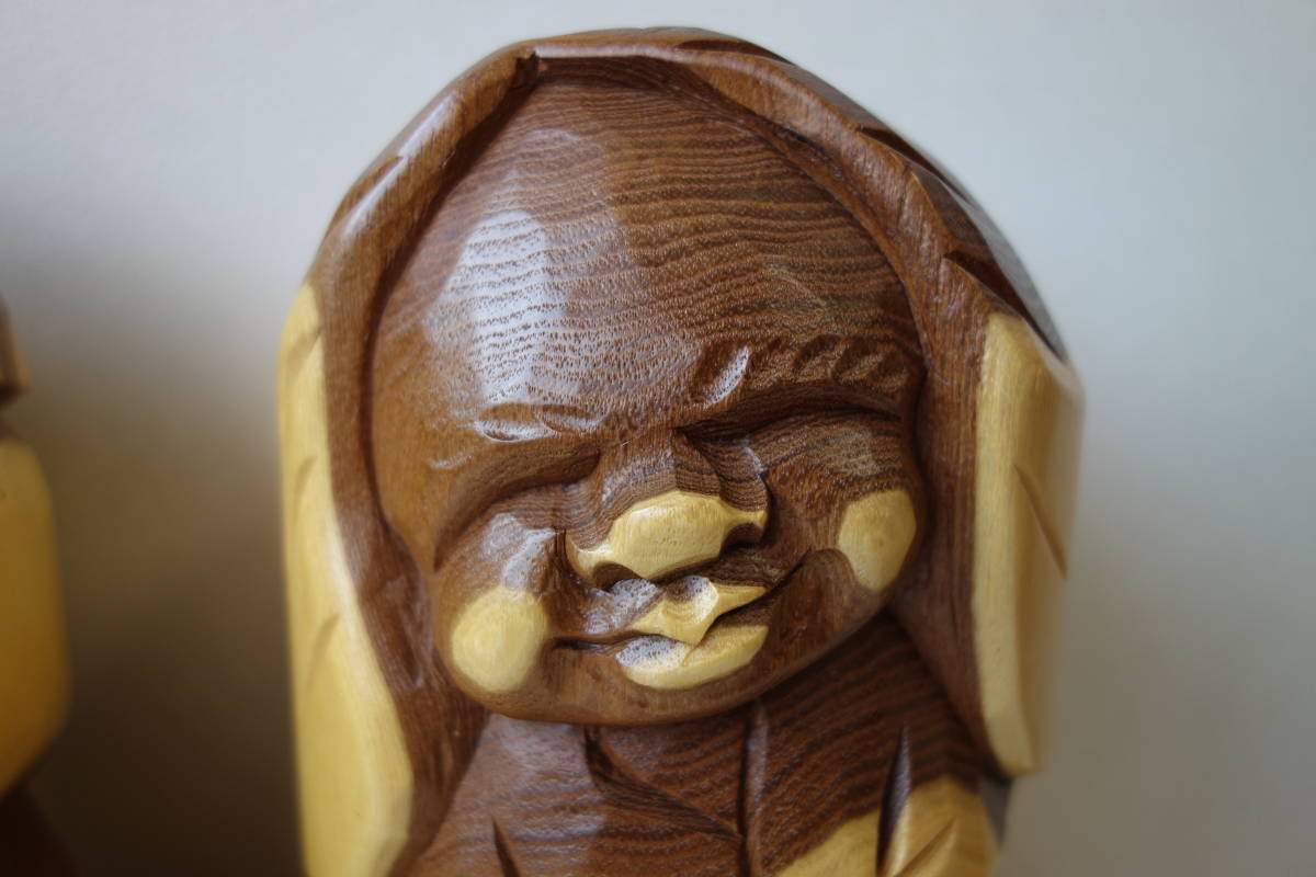 北海道 民芸品 コロポックル 台座付 木彫り 木製 土産物 コロボックル アイヌ 置物 工芸品 和風 売買されたオークション情報 Yahooの商品情報をアーカイブ公開 オークファン Aucfan Com