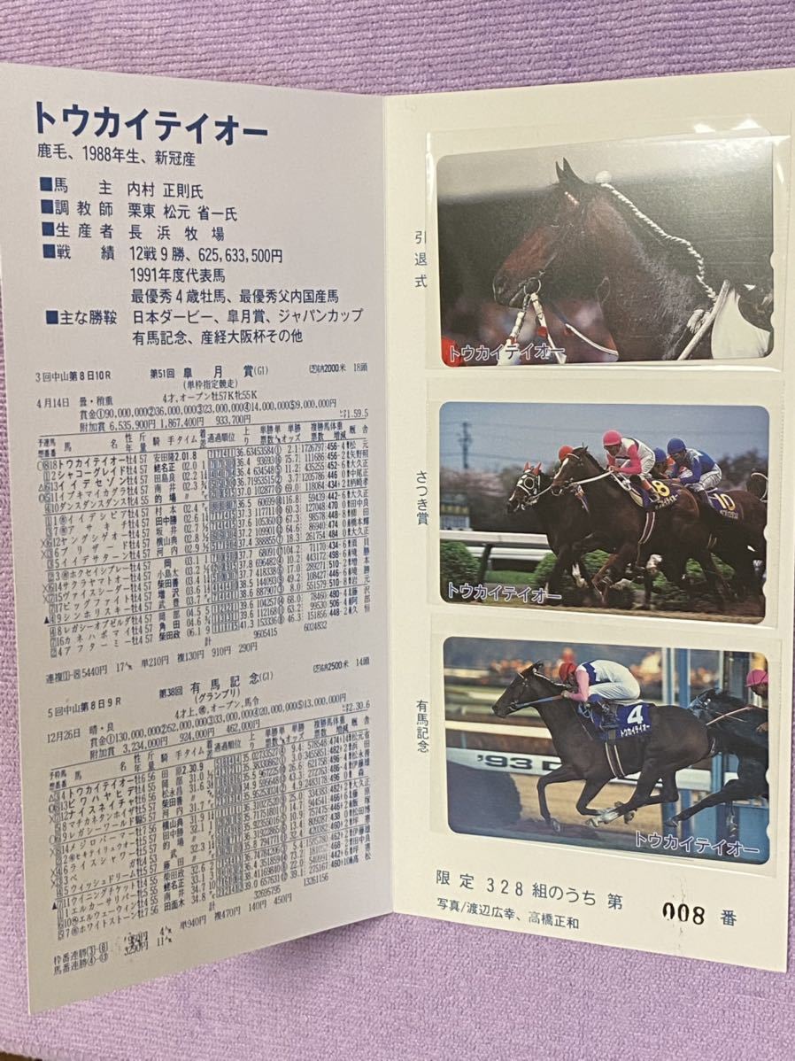 トウカイテイオー 328組限定 引退式 皐月賞 有馬記念 3枚セット 全日本