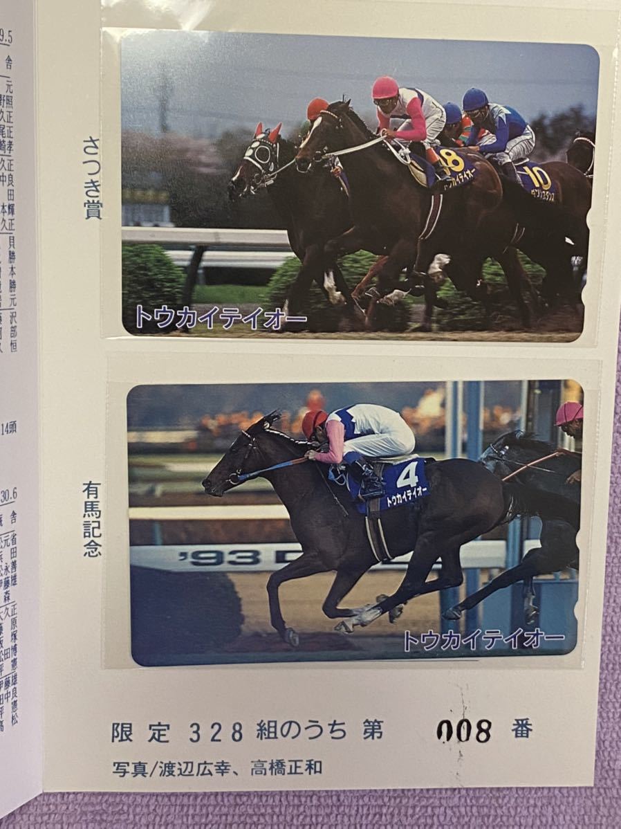 トウカイテイオー 328組限定 引退式 皐月賞 有馬記念 3枚セット 全日本