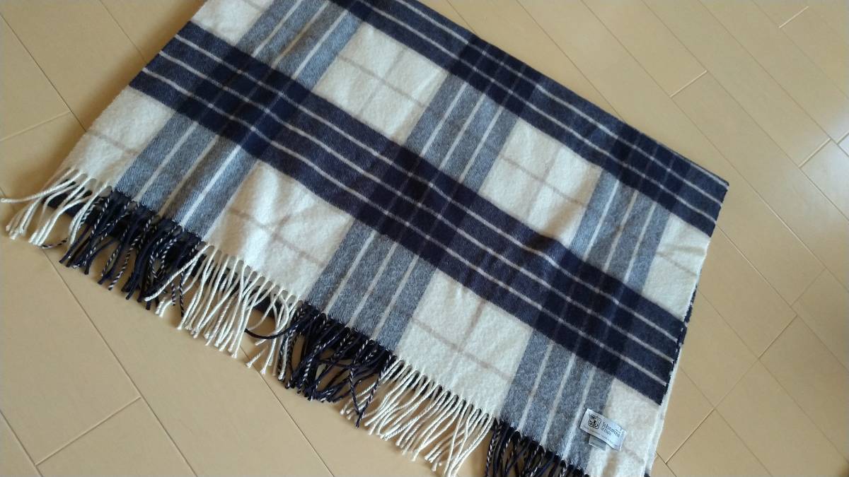 ジョンストンズ】カシミヤ100％ マフラー ノックモア チェック