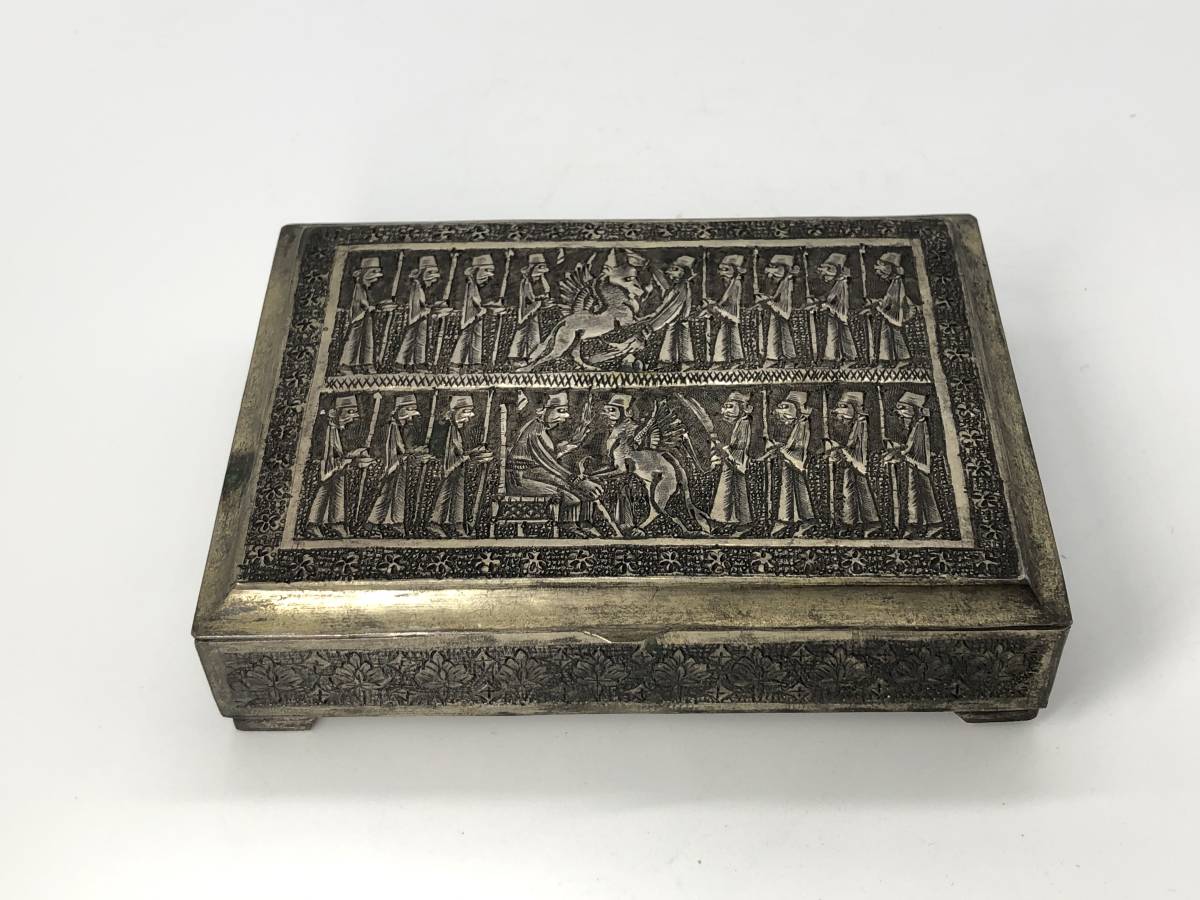 外国製 銀彫金シガーケース 刻印あり L1205F(銀製)｜売買された